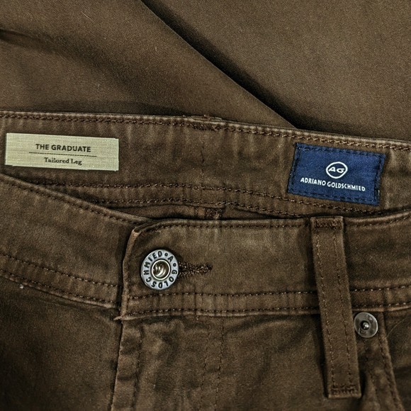 AG Adriano Goldschmied The Graduate Pants Tailored Leg 34 x 34 Chino Pants - Picture 3 of 4